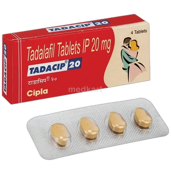 tadacip 20mg tablet 4's